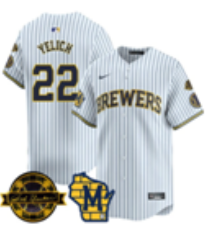 Women Milwaukee Brewers #22 Yelich white Nike 2026 World Series jersey 10210